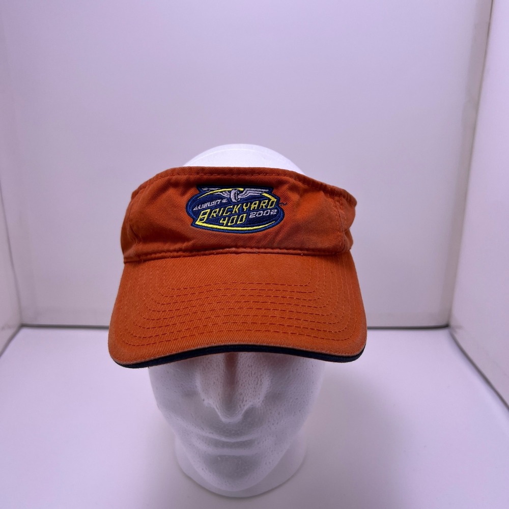 OC‎ Brickyard 400 2002 NASCAR Racing Sun Visor Hat Orange One Size OSFM